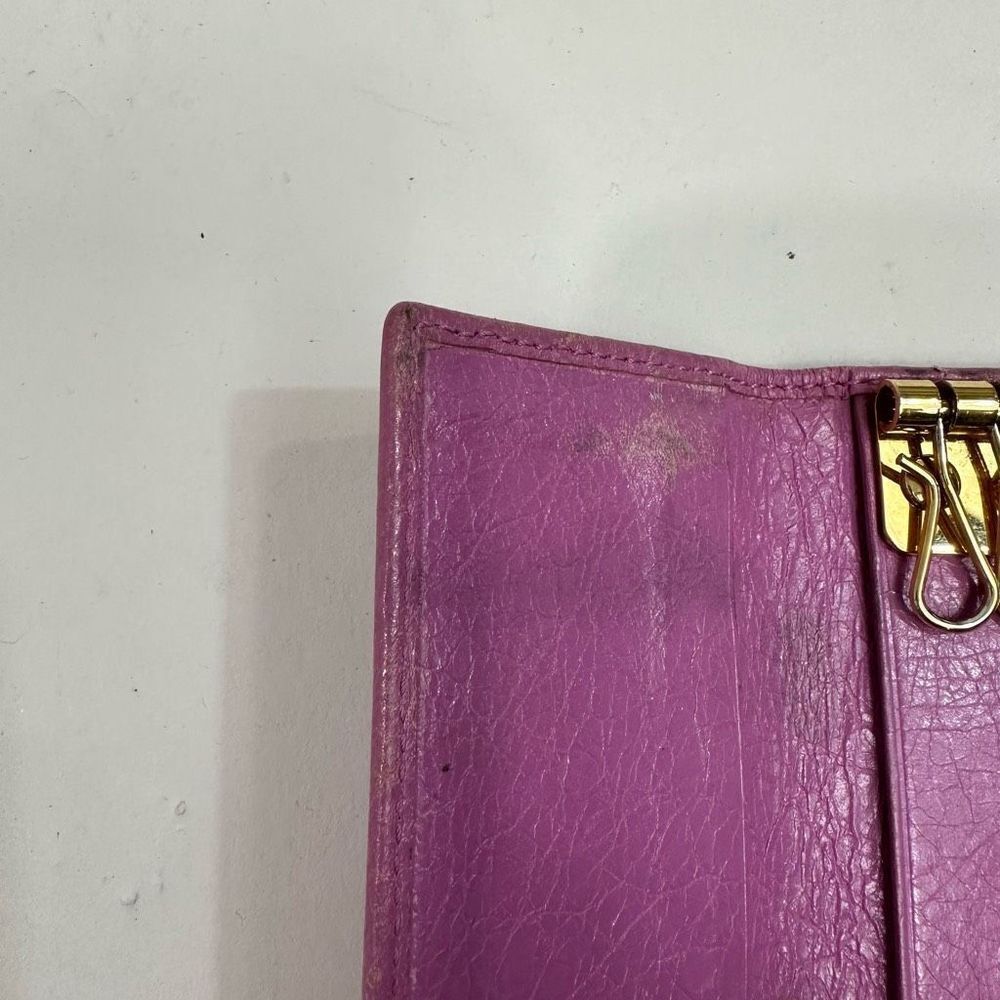 Balenciaga Osaka Pink Leather 6 Ring Key Holder - Picture 8 of 10